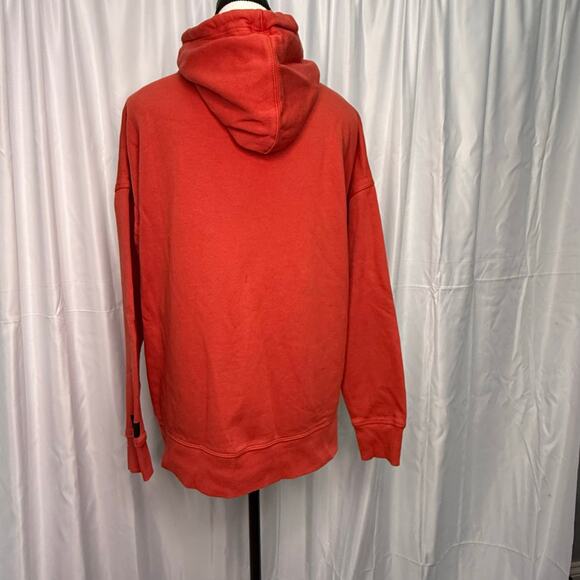 Reebok Red Hoodie Women’s Small Pullover Sweatshirt Logo Front - Picture 6 of 10